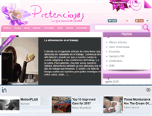 Tablet Screenshot of pretenciosas.com